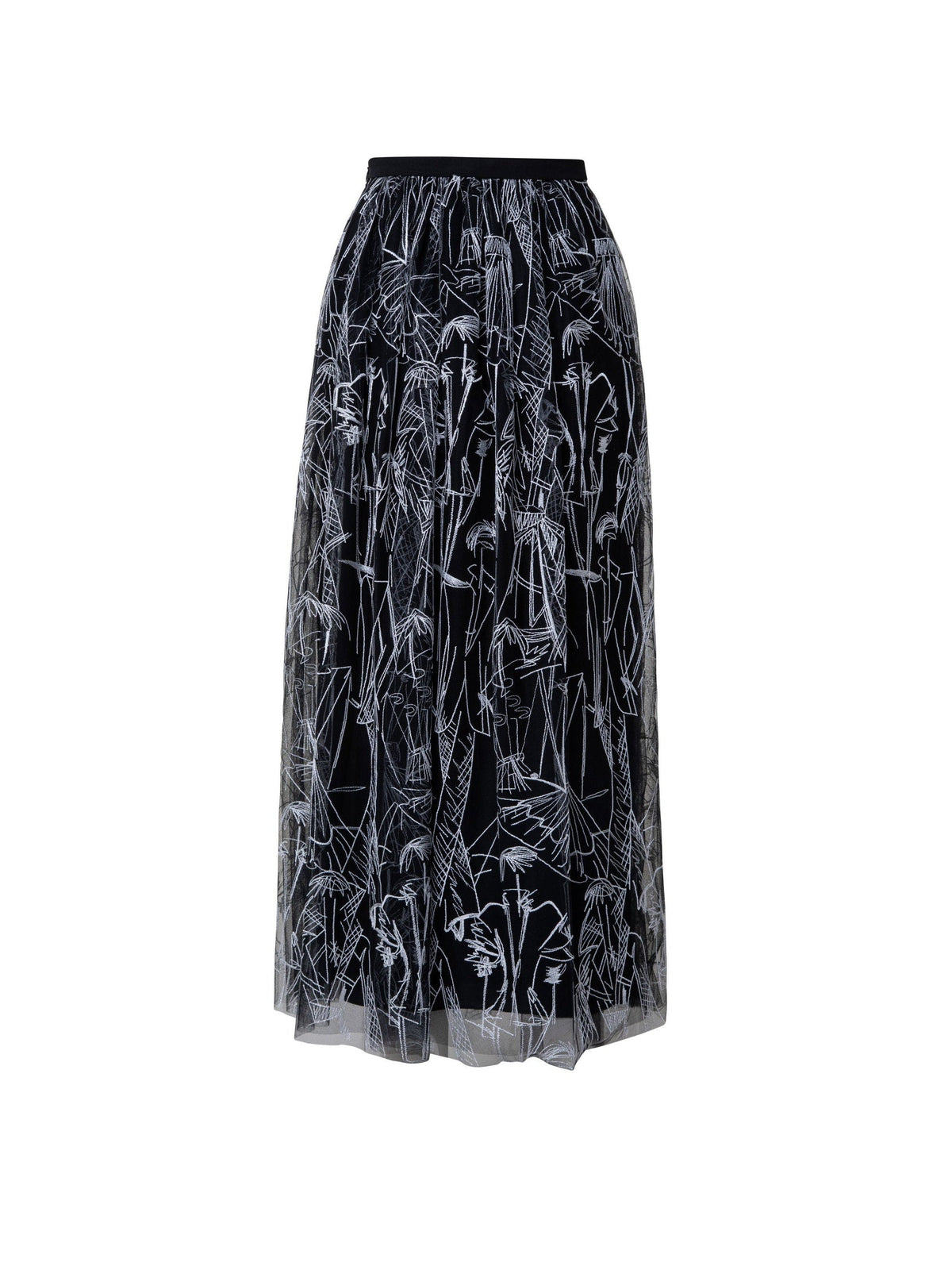 BLACK-WHITE SKIRT