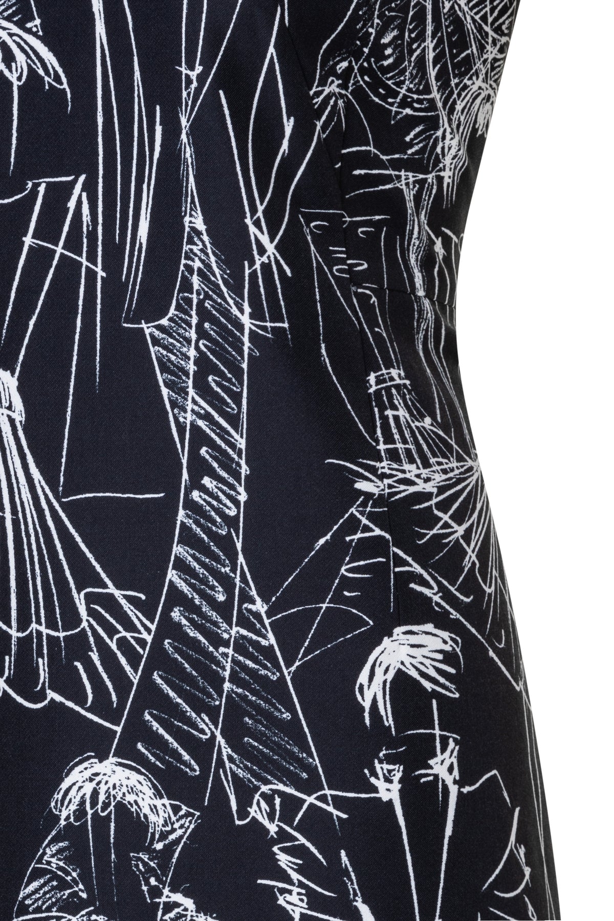 BLACK-ECRU DRESS