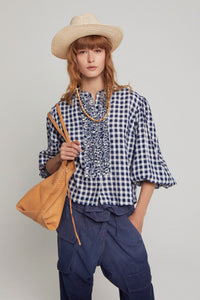 ZNOSTOCK_BLUE SHIRT MAGUETTE - Blue