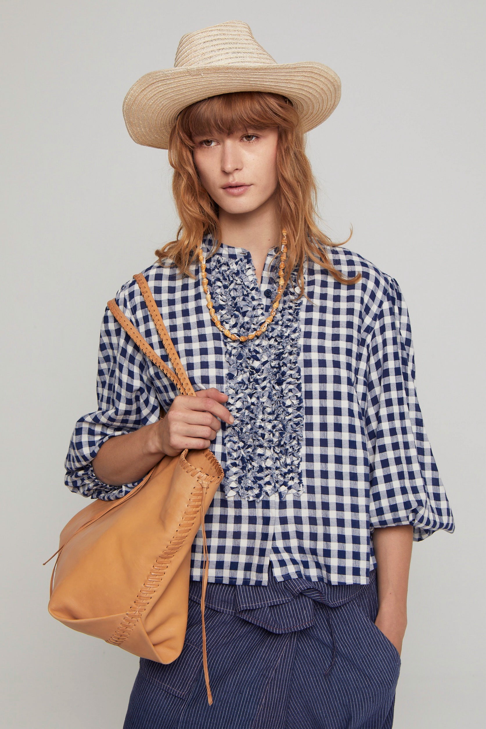 ZNOSTOCK_BLUE SHIRT MAGUETTE - Blue