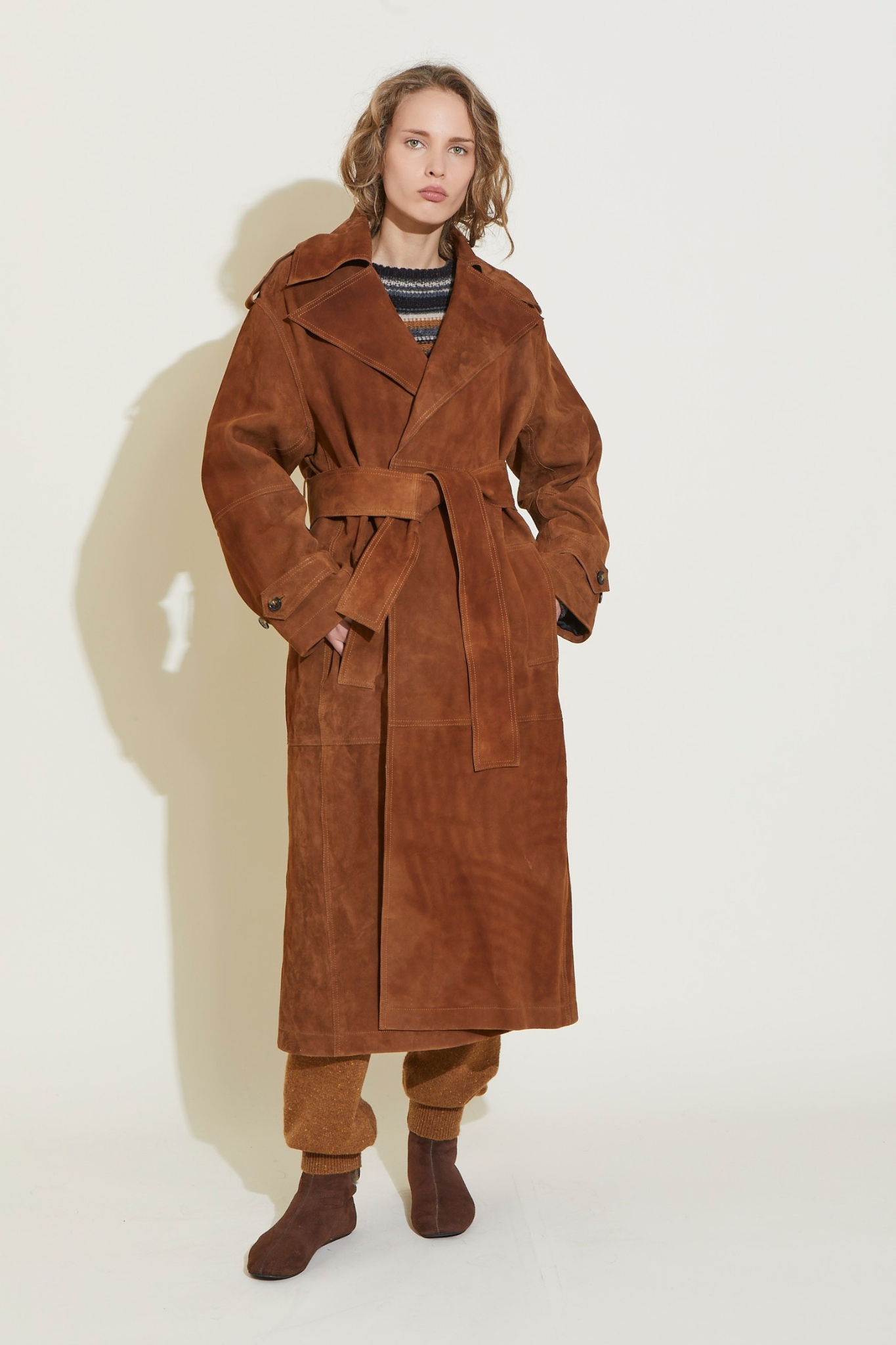 ZNOSTOCK_BROWN COAT ROLLS - Brown