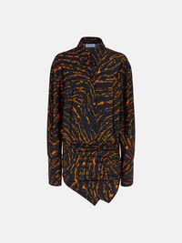 Hatty mini dress - Black/cinnamon