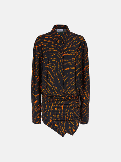 Hatty mini dress - Black/cinnamon