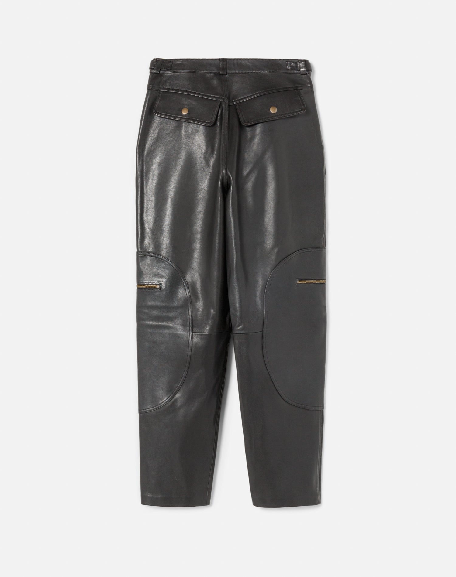 Pantalon effilé en cuir - Black Leather