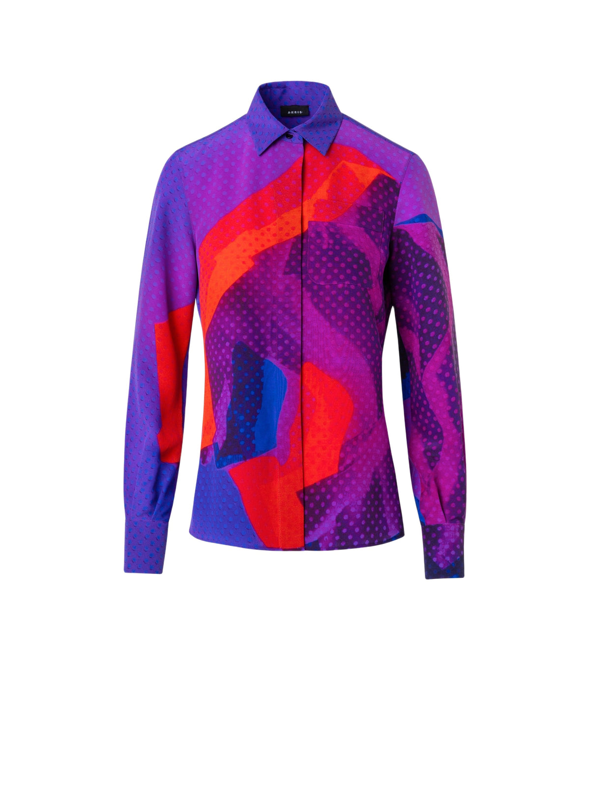 PURPLE-MULTICOLOR BLOUSE