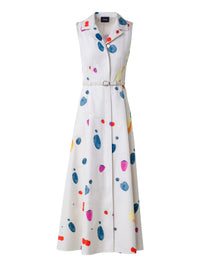 GREIGE-MULTICOLOR DRESS