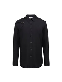 Chemise boutonnée en soie - Black