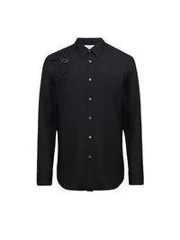 Chemise boutonnée en soie - Black