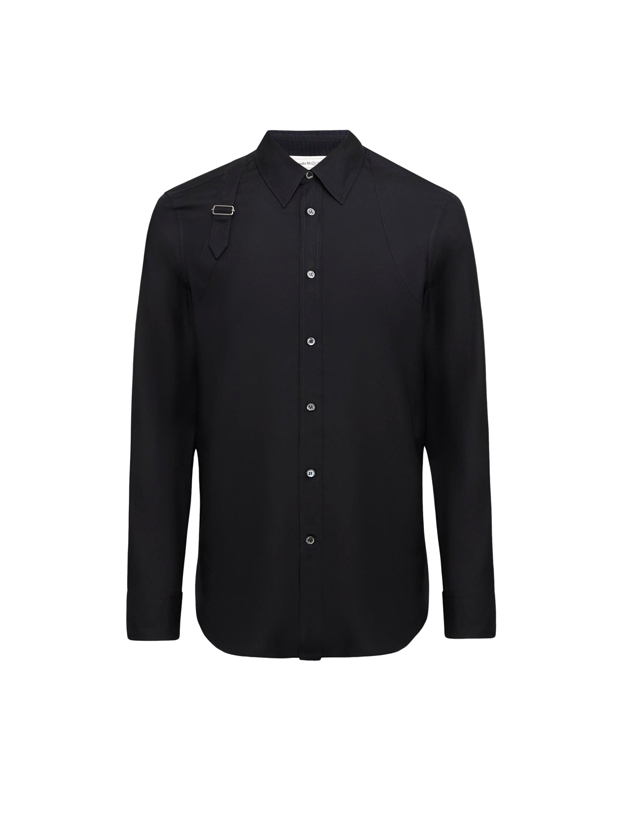 Chemise boutonnée en soie - Black