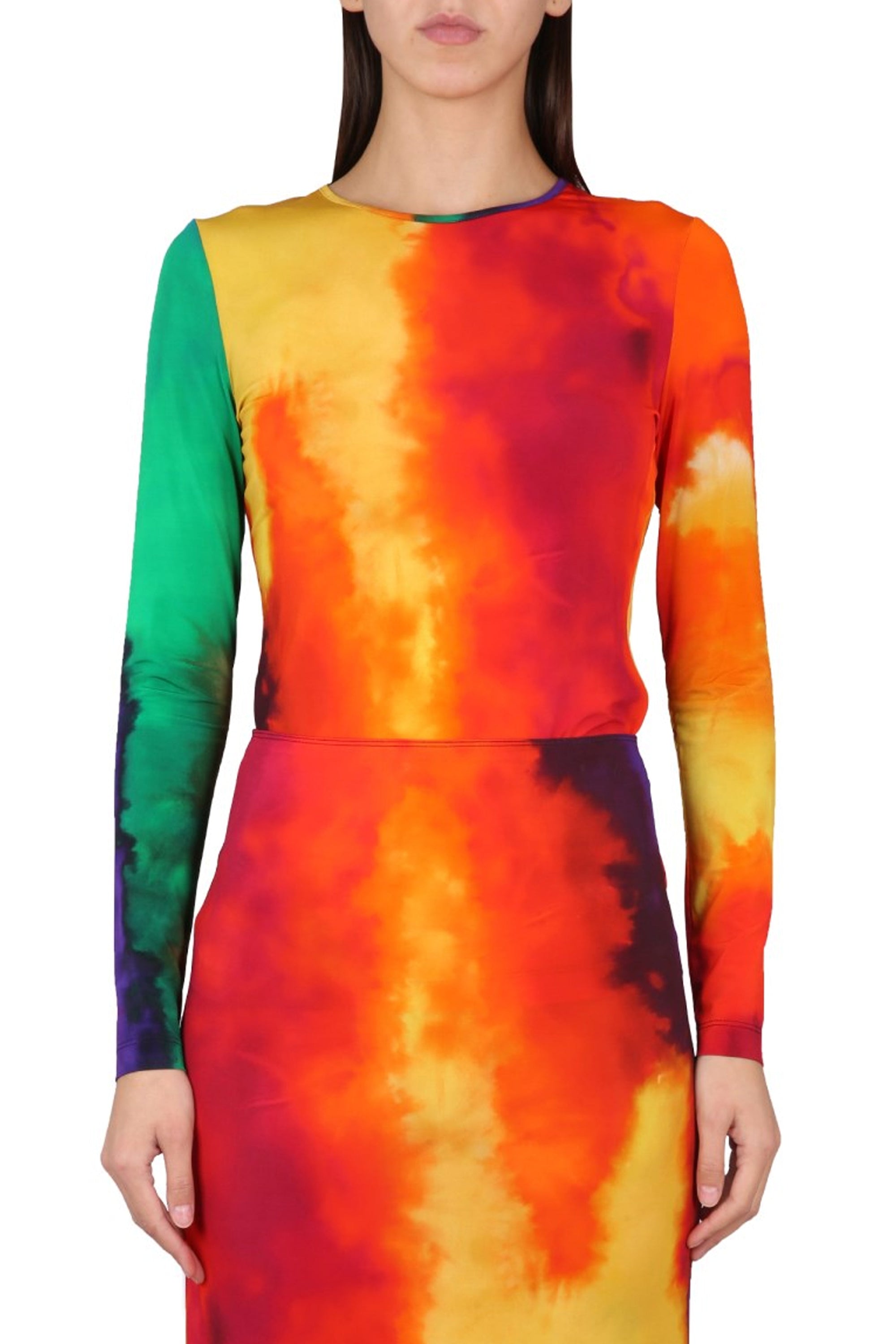 Long-sleeved printed top - Plastic Art