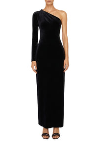 Robe longue cocktail Off Kilter - Black