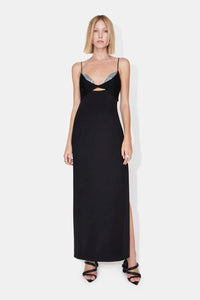 Crystal Bustier Dress - Black