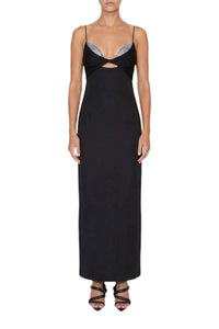 Crystal Bustier Dress - Black