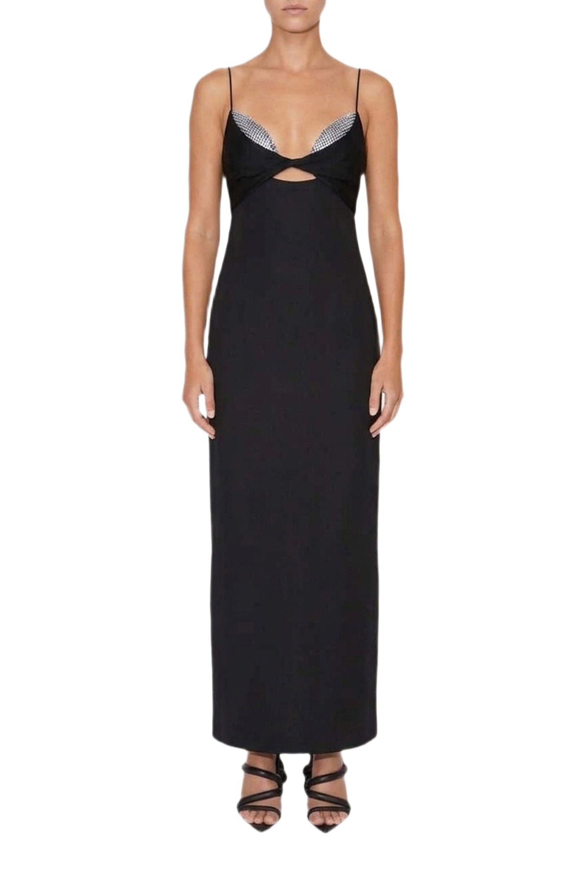 Crystal Bustier Dress - Black