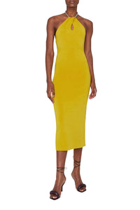 Cleopatra Dress - Citrus W/Silver