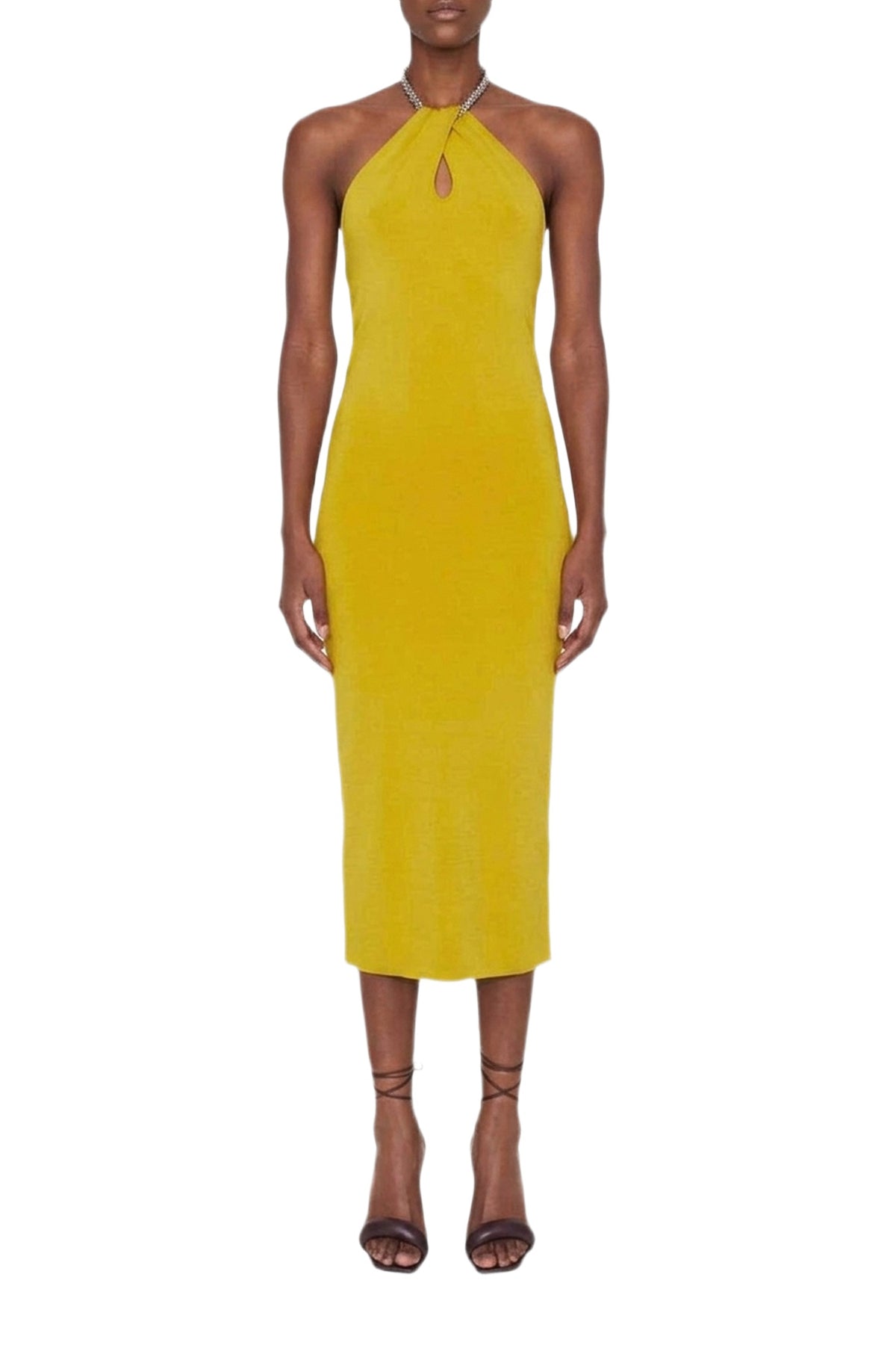 Cleopatra Dress - Citrus W/Silver