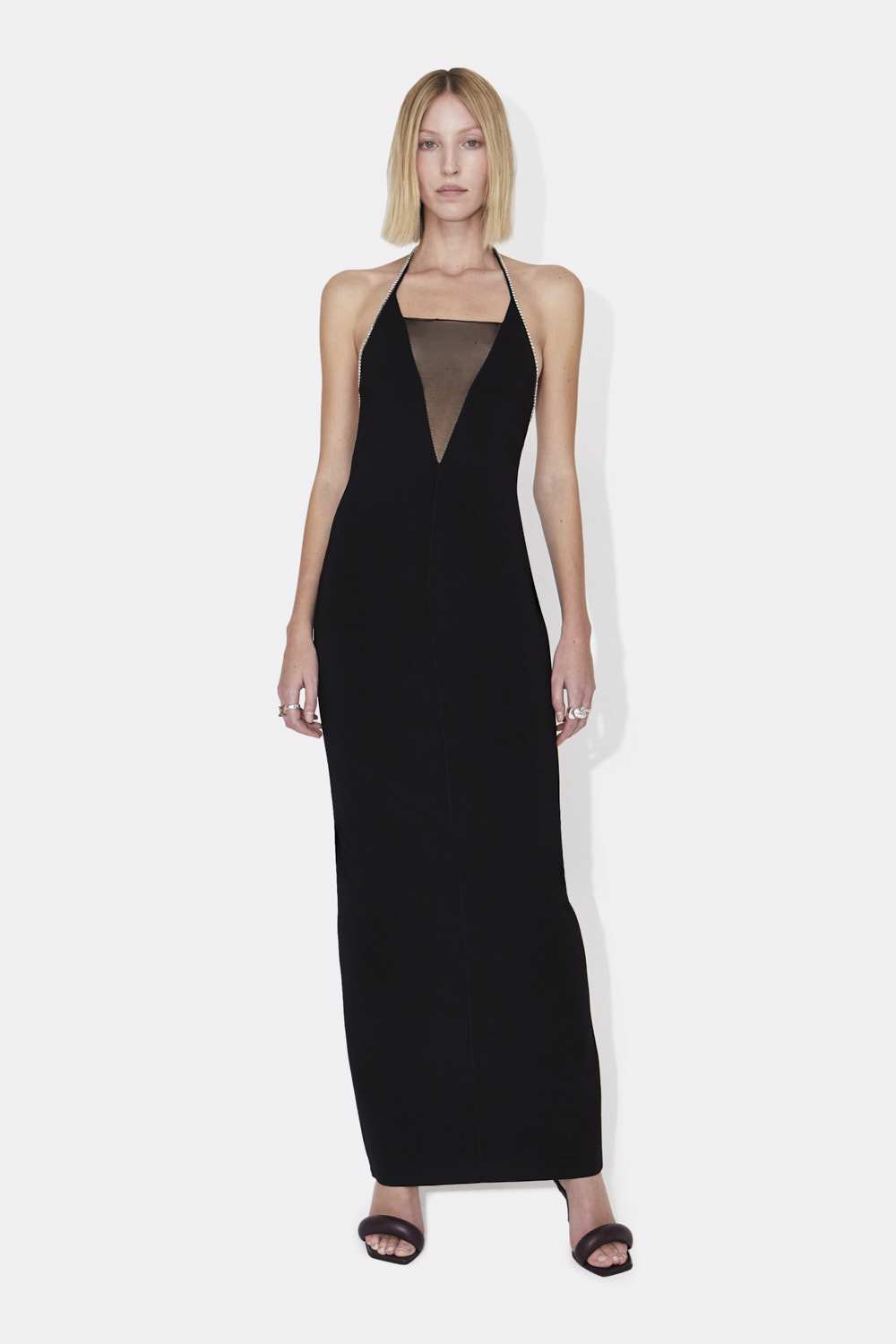 Stella Crystal Dress - Black