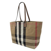 342 qty Sac fourre-tout London en toile - Taupe Brown Check