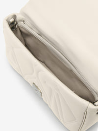 Small 'The Seal' bag with leather logo - Soft Ivory