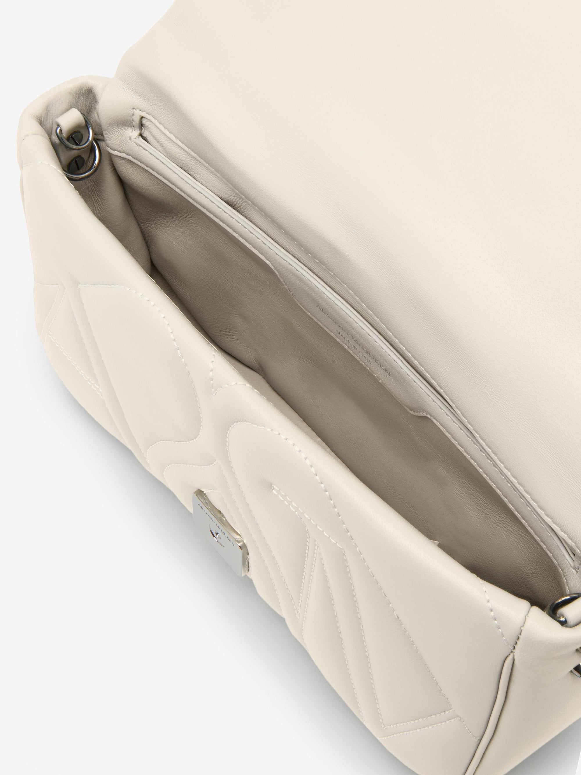 Small 'The Seal' bag with leather logo - Soft Ivory