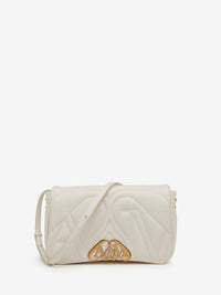 Small 'The Seal' bag with leather logo - Soft Ivory