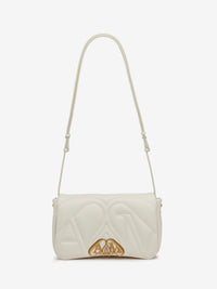 Small 'The Seal' bag with leather logo - Soft Ivory