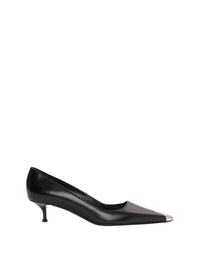 Escarpins Punk en cuir - Black Silver