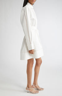 Robe Sammy en popeline de coton - White