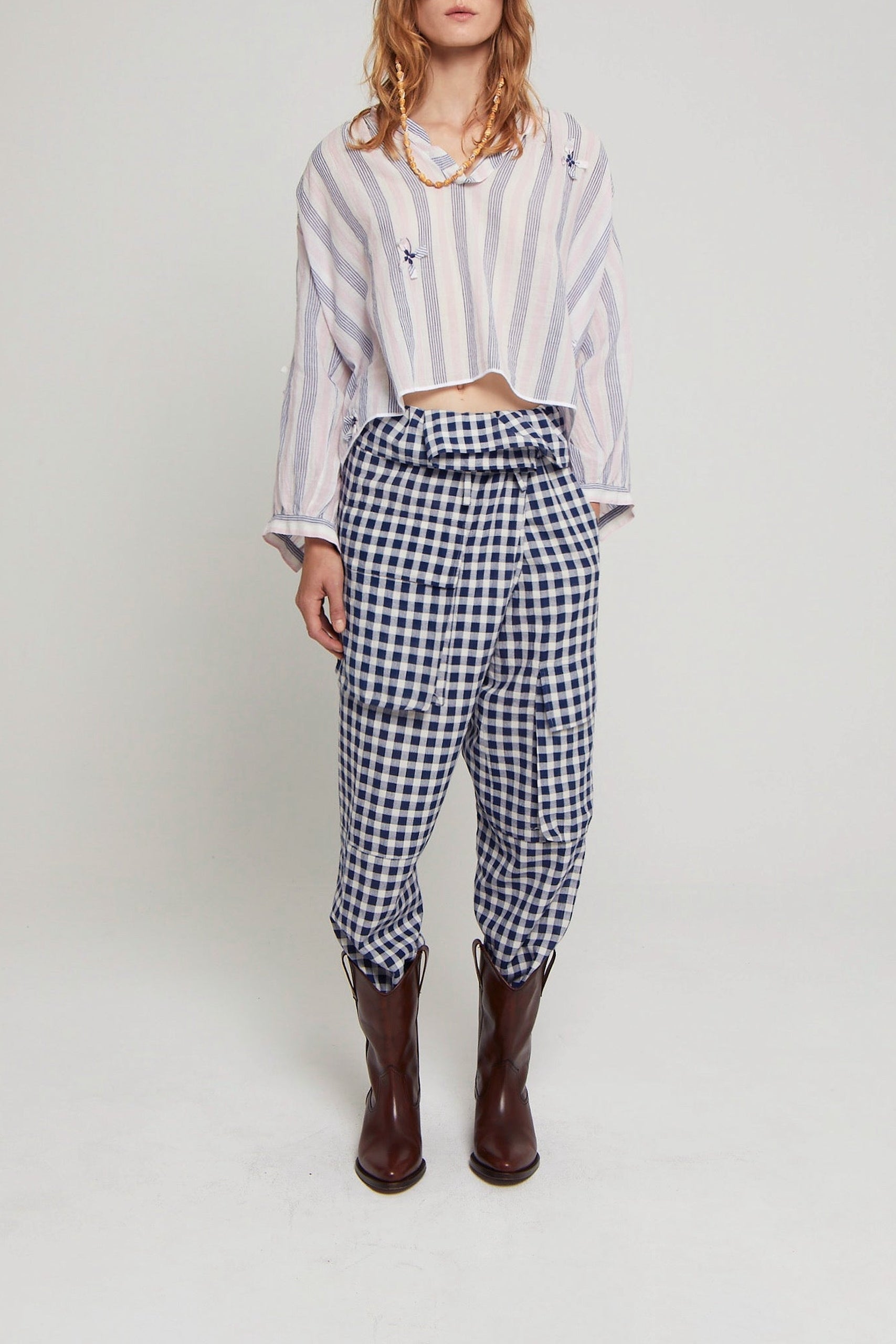 Blouse Julette coupe courte et ample - Pink