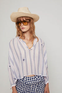 ZNOSTOCK_BLUE SHIRT JULETTE - Blue