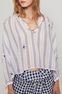 Blouse Julette coupe courte et ample - Pink