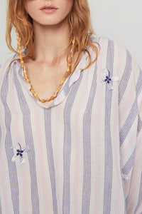 Blouse Julette coupe courte et ample - Pink
