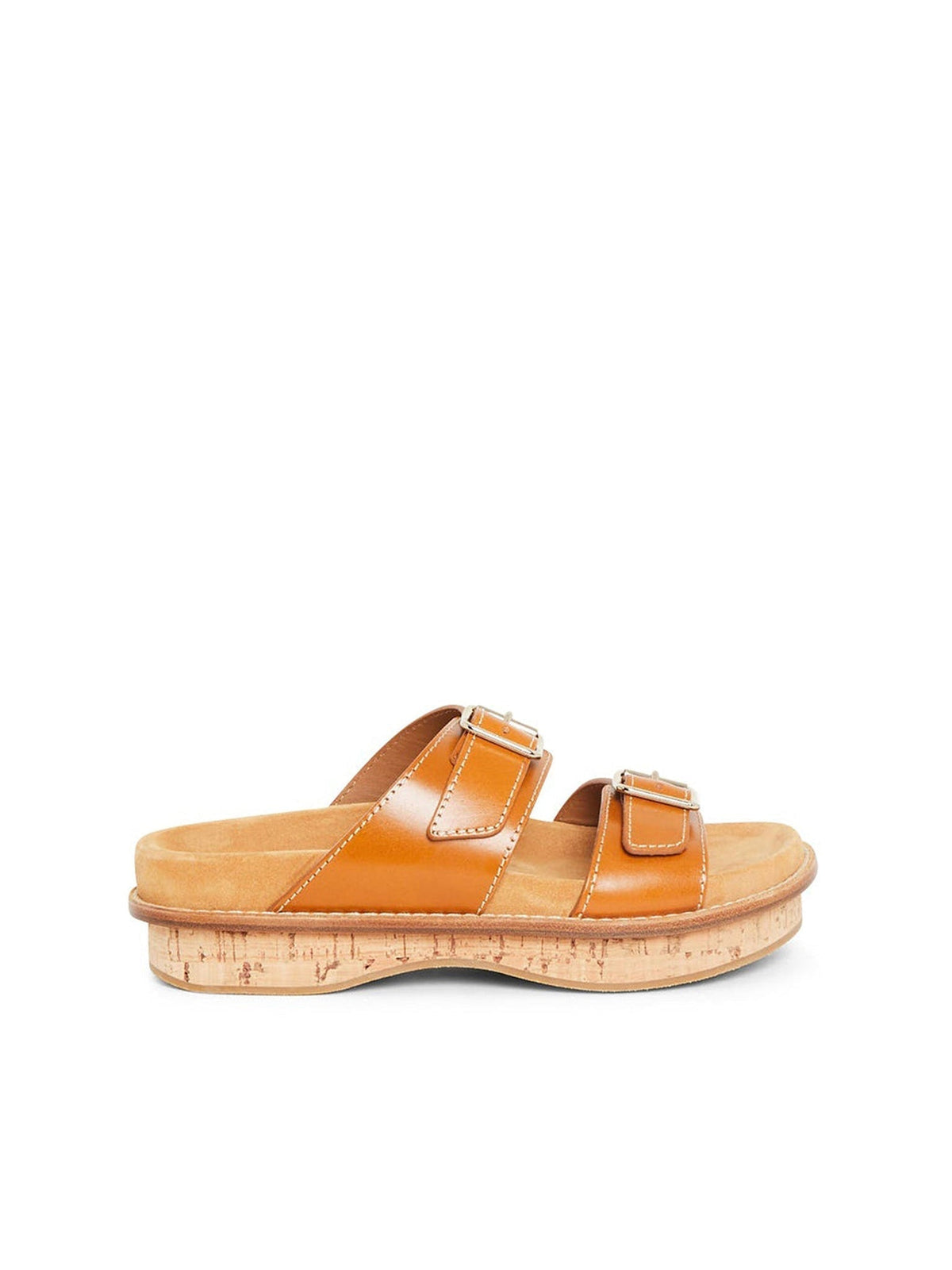 BASEPLUS_Tan FLAT SANDALS - Tan