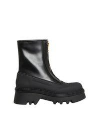 BASEPLUS_Black ANKLE BOOTS - Black