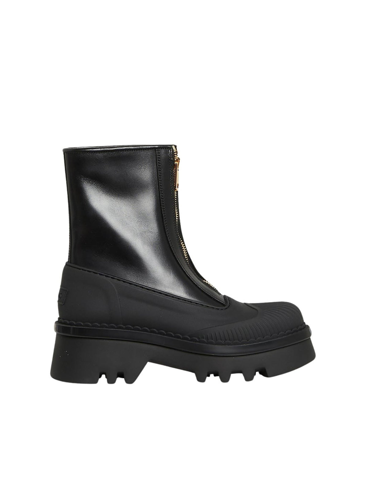 BASEPLUS_Black ANKLE BOOTS - Black