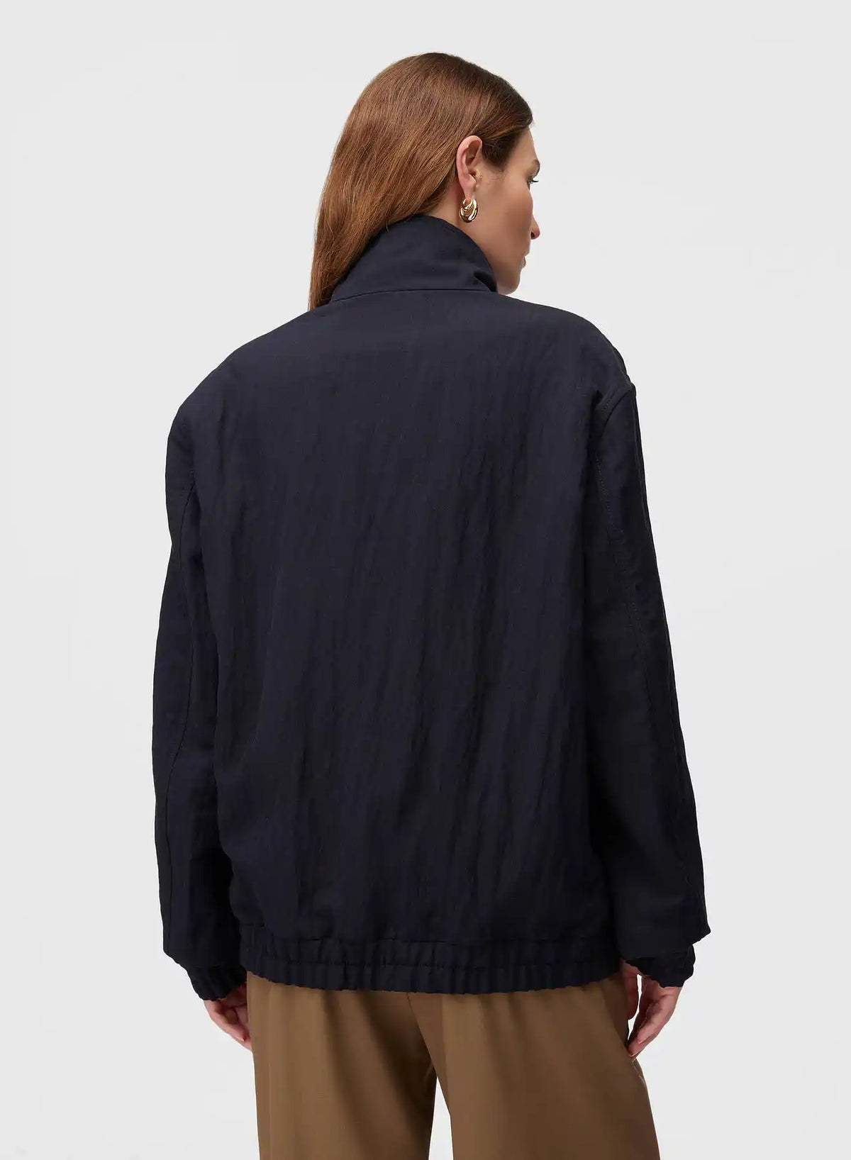 DARK BLUE PACKABLE BOMBER (NR)
