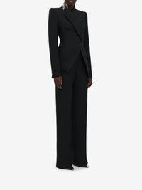 Pantalon avec poches en laine - Black