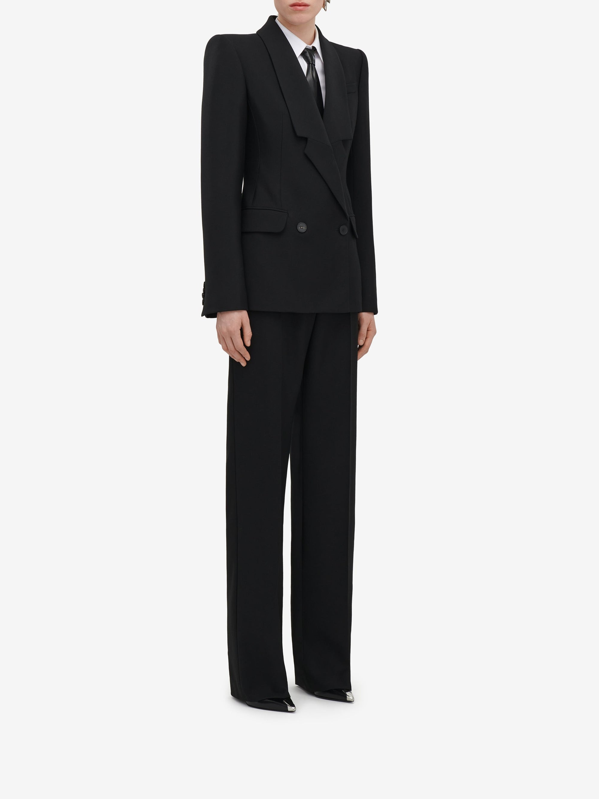 Blazer avec poches en laine - Black
