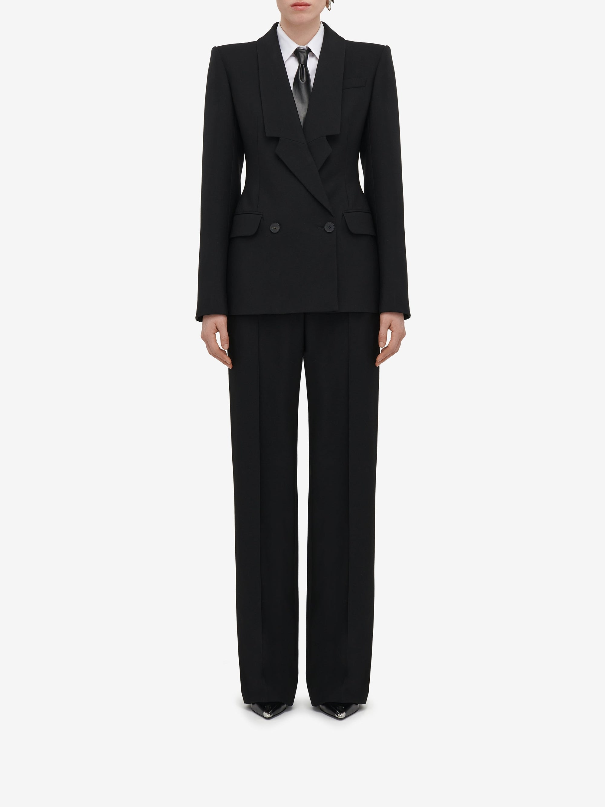 Blazer avec poches en laine - Black