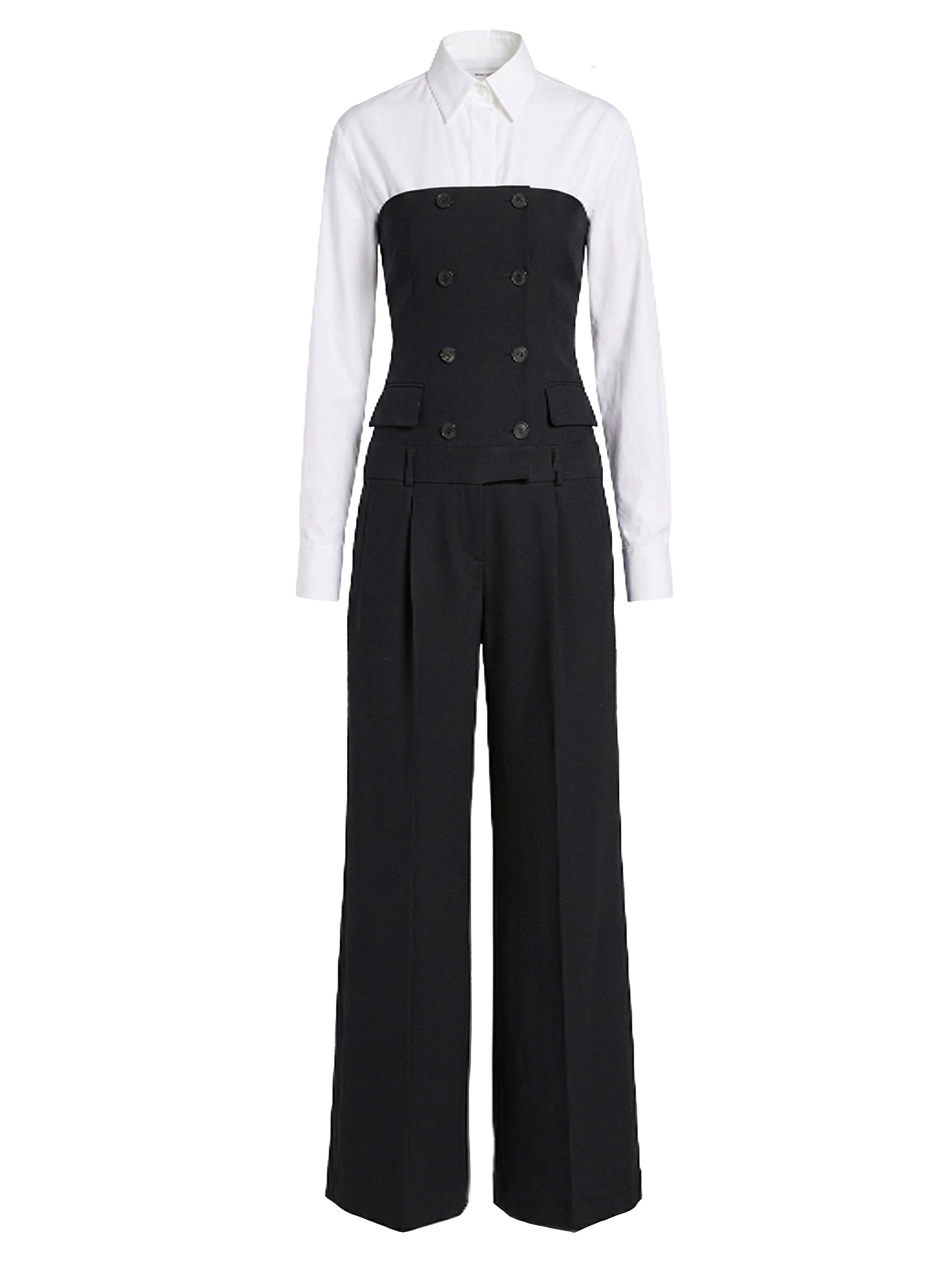 Combinaison avec poches en laine - Black