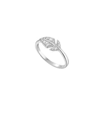 4qty NEW / Or blanc 18 ct Bague Comme une Plume en or blanc 18 carats // RECO : 425€