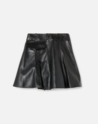 Jupe Moto en cuir - Black Leather