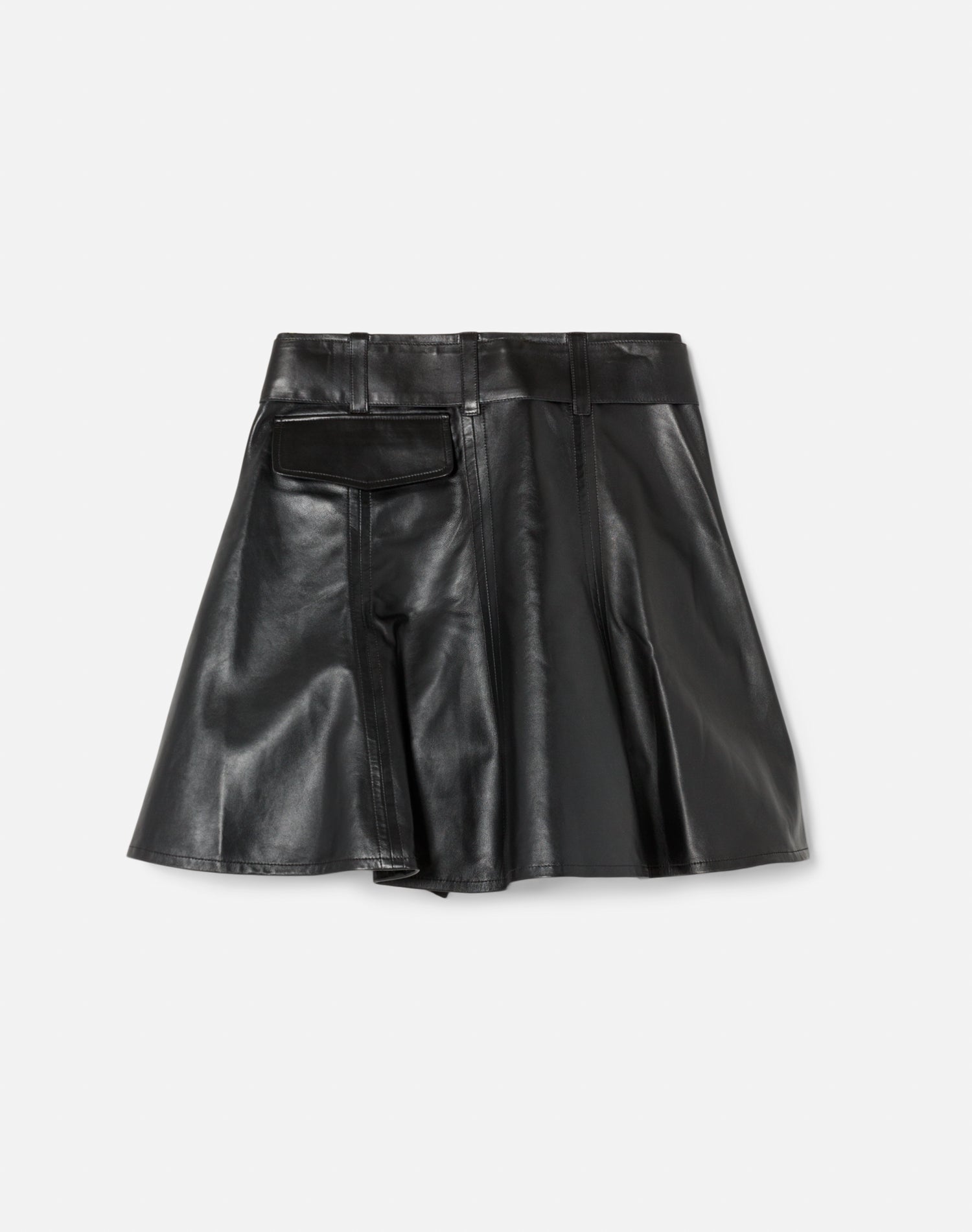 Jupe Moto en cuir - Black Leather