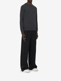 Pantalon ample avec poches en laine - Black