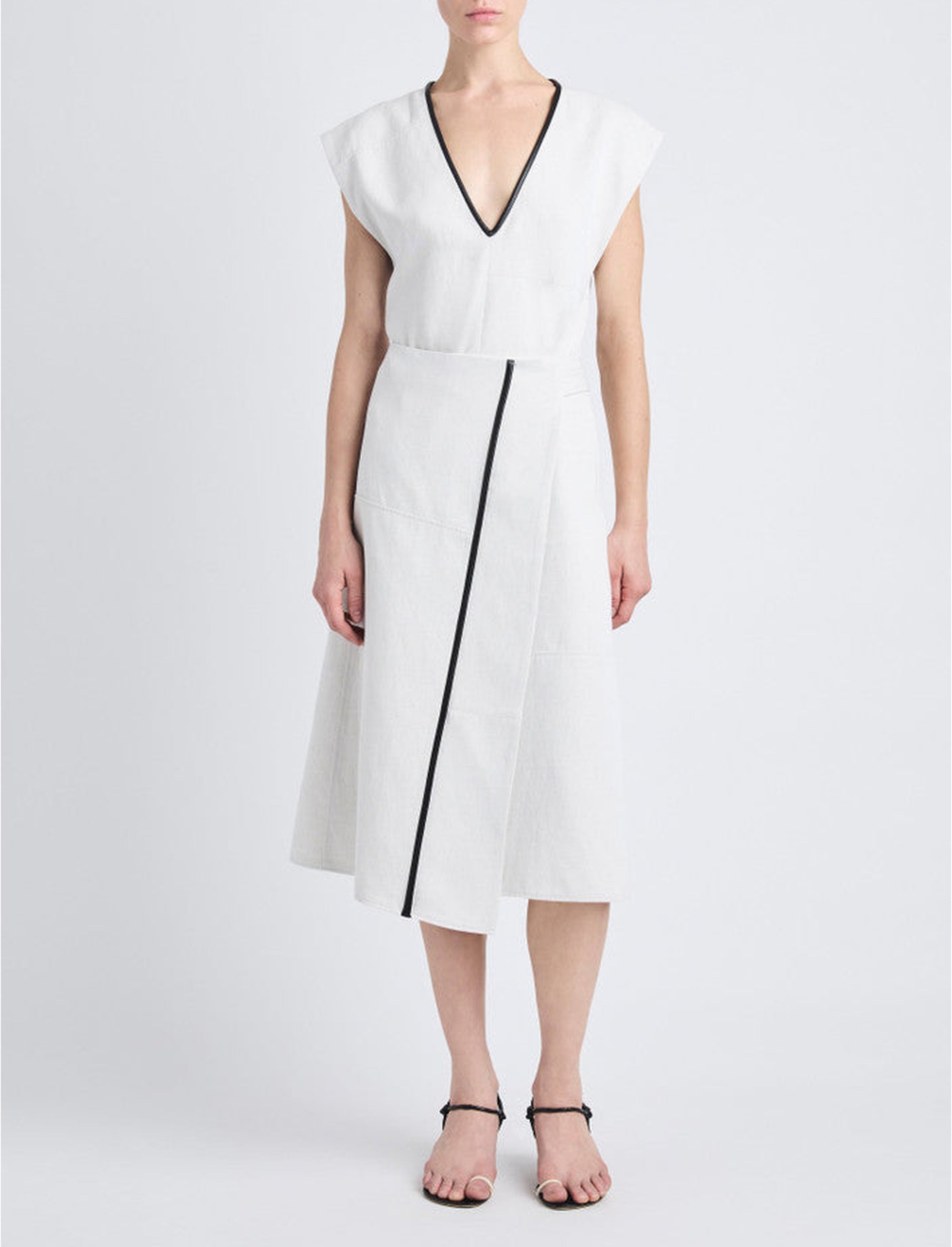 Robe Monir en coton de lin - Ecru