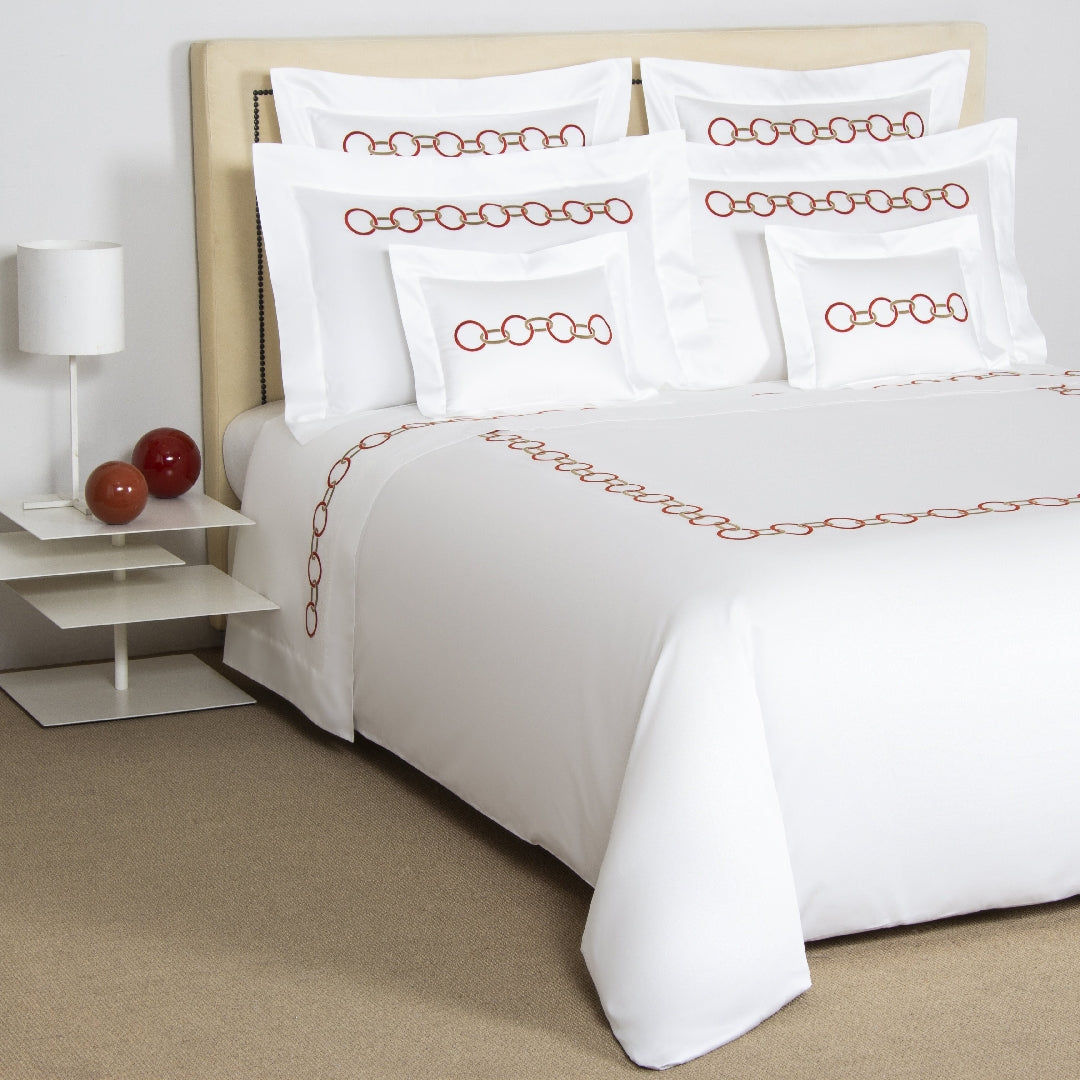 LINKS EMBROIDERY / DOUBLE HOUSSE DE COUETTE