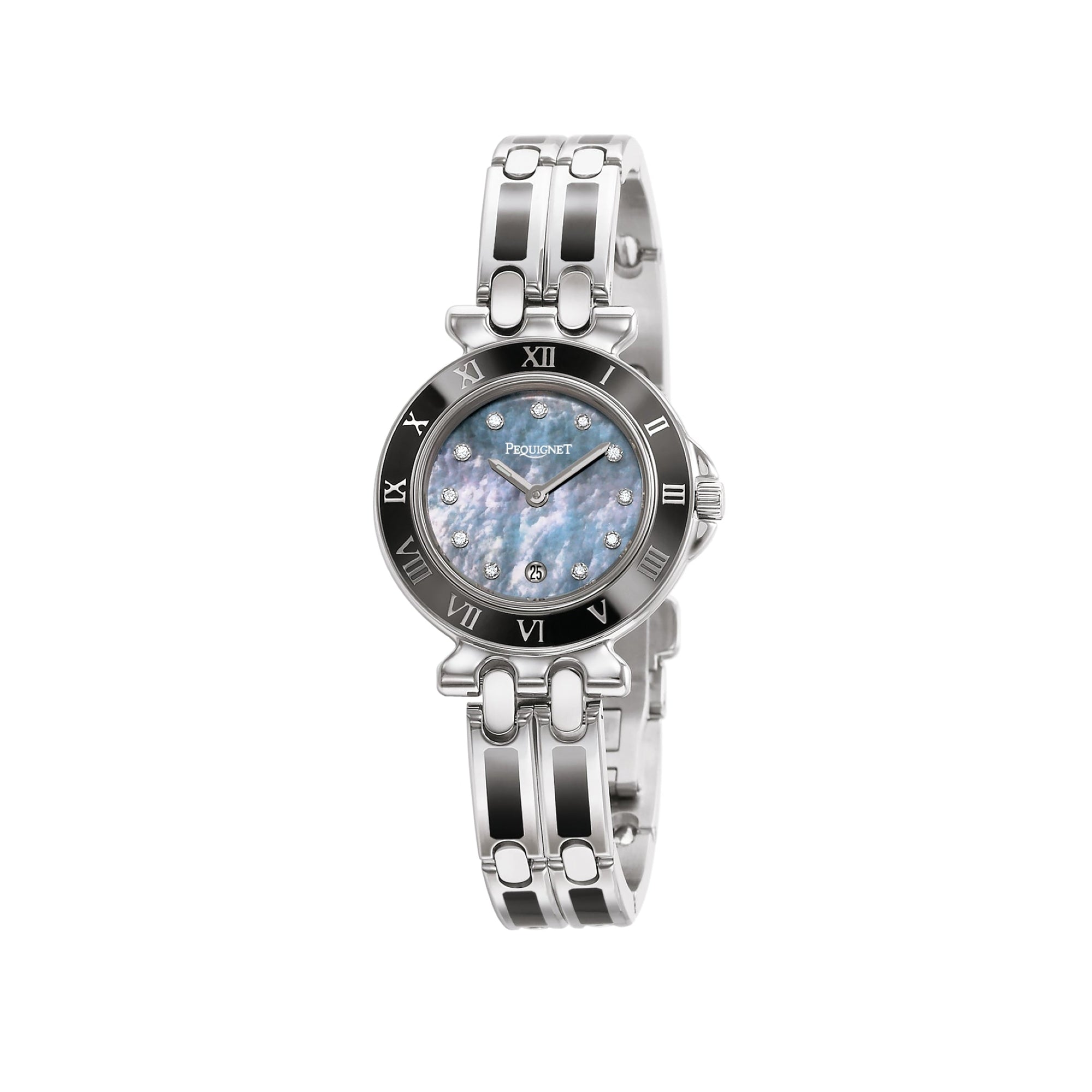 Moorea steel and epoxy watch 29 mm - Mother of pearl