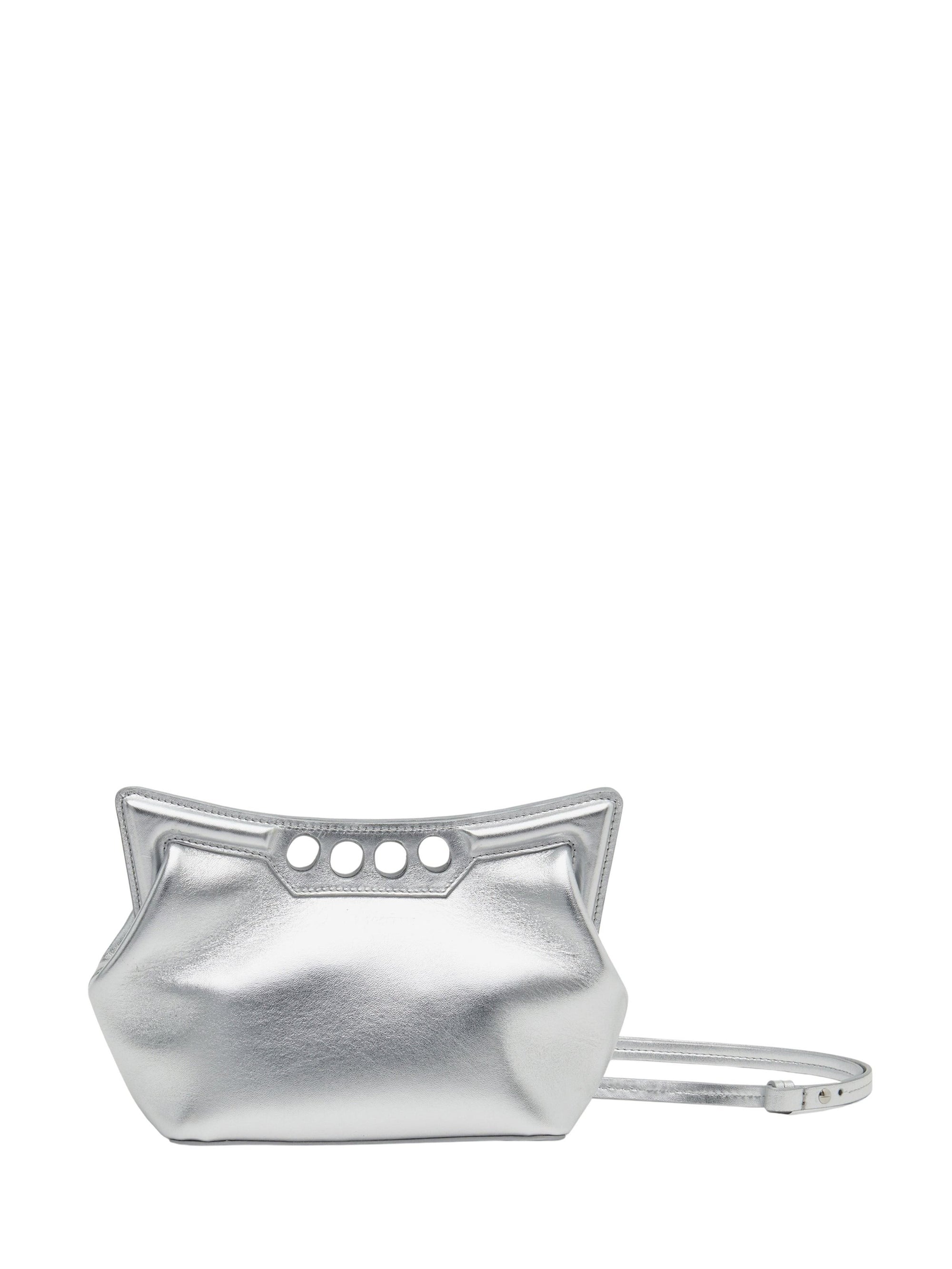 Mini sac The Peak en cuir - Silver