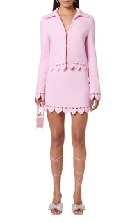 Heart Shaped jacket in wool - Pink