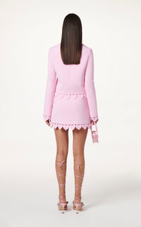 Heart Shaped jacket in wool - Pink